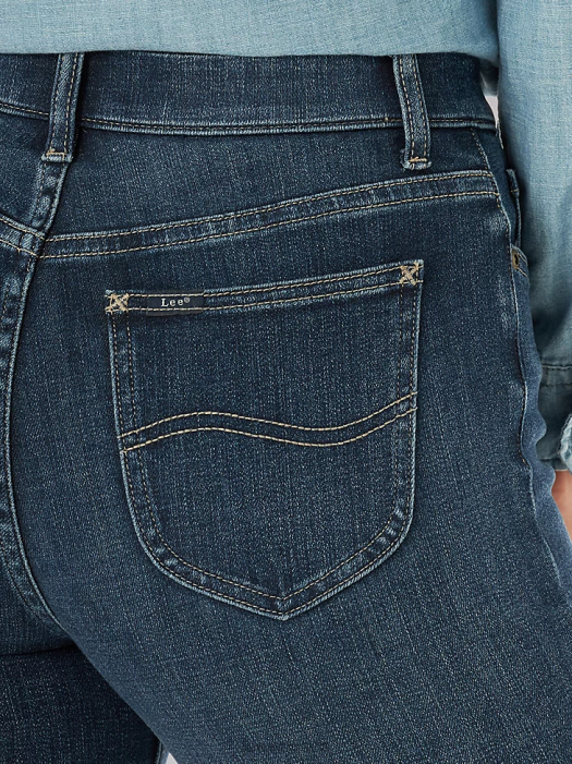 Lee Women Ultra Lux Comfort Slim Straight Jean Celestial Clothing 480T21 - Image 4