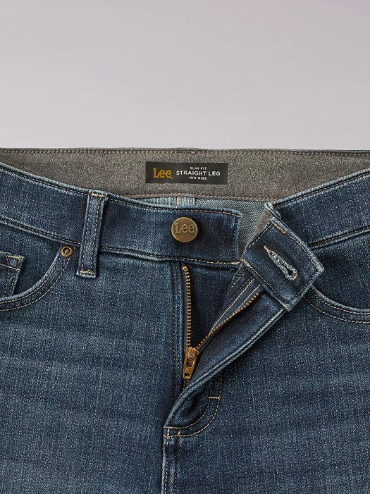 Lee Women Ultra Lux Comfort Slim Straight Jean Celestial Clothing 480T21 - Image 7