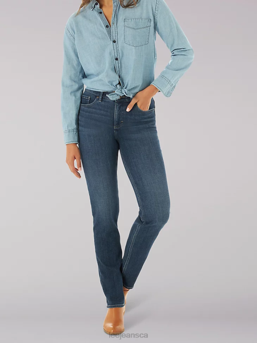 Lee Women Ultra Lux Comfort Slim Straight Jean Celestial Clothing 480T21 - Image 1