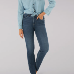 Lee Women Ultra Lux Comfort Slim Straight Jean (Petite) Celestial Clothing 480T47