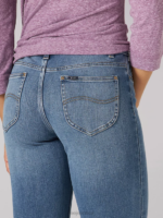 Lee Women Ultra Lux Comfort Slim Straight Jean (Petite) Junction Clothing 480T48 - Image 5
