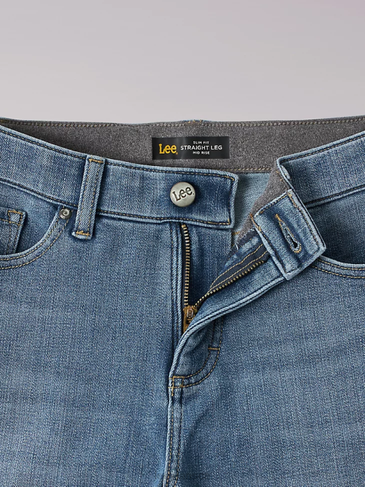 Lee Women Ultra Lux Comfort Slim Straight Jean (Petite) Junction Clothing 480T48 - Image 6