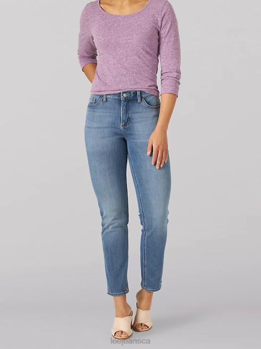 Lee Women Ultra Lux Comfort Slim Straight Jean (Petite) Junction Clothing 480T48 - Image 1