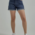 Lee Women Ultra Lux Cuffed A-line Short Eclipse Clothing 480T331