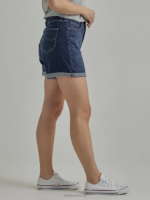 Lee Women Ultra Lux Cuffed A-line Short Eclipse Clothing 480T331 - Image 3