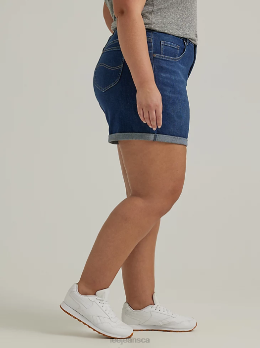 Lee Women Ultra Lux Cuffed A-line Short (Plus) Eclipse Clothing 480T337 - Image 3