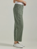 Lee Women Ultra Lux Pull-On Crop Pant Fort Green Clothing 480T242 - Image 3