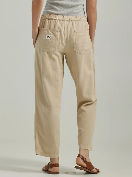 Lee Women Ultra Lux Pull-On Crop Pant Pioneer Beige Clothing 480T238 - Image 2