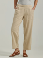 Lee Women Ultra Lux Pull-On Crop Pant Pioneer Beige Clothing 480T238