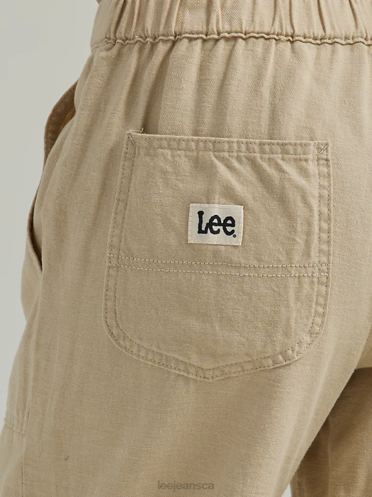 Lee Women Ultra Lux Pull-On Crop Pant Pioneer Beige Clothing 480T238 - Image 4