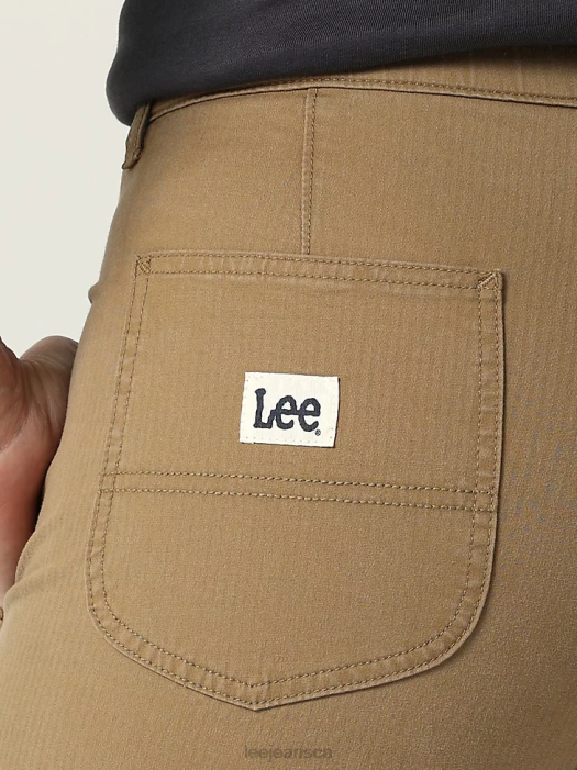 Lee Women Ultra Lux Relaxed Straight Pant Dark Khaki Clothing 480T192 - Image 2