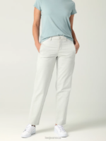 Lee Women Ultra Lux Relaxed Straight Pant White Smoke Clothing 480T195