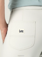 Lee Women Ultra Lux Relaxed Straight Pant White Smoke Clothing 480T195 - Image 4