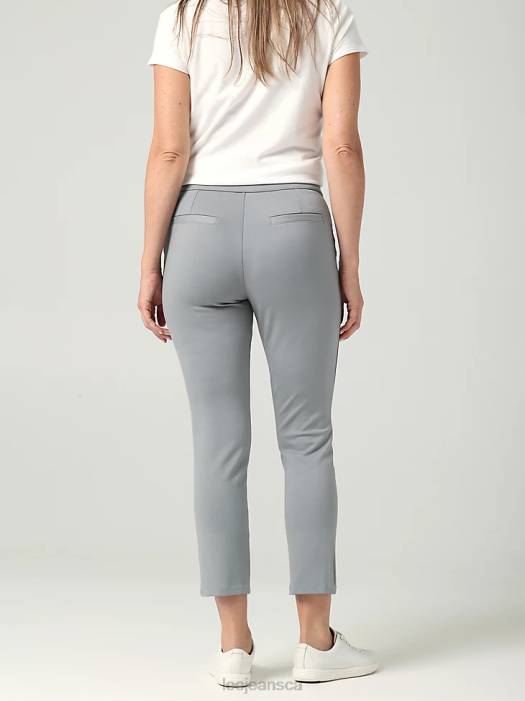 Lee Women Ultra Lux Slim Fit Ankle Pant (Petite) Dover Grey Clothing 480T205 - Image 2
