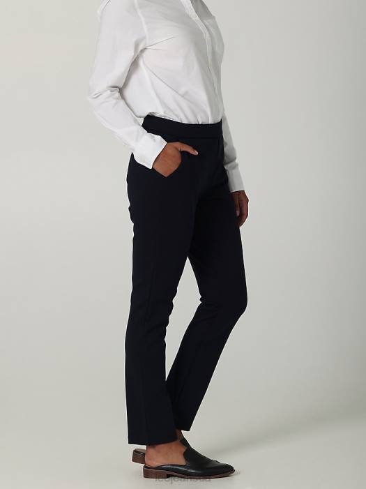 Lee Women Ultra Lux Slim Fit Ankle Pant (Petite) Rivet Navy Clothing 480T207 - Image 2