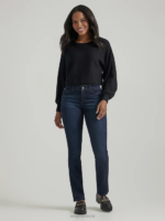 Lee Women Ultra Lux with Flex Motion Regular Fit Straight Leg Jean Niagra Clothing 480T69 - Image 2