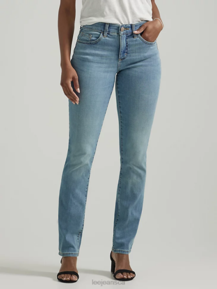 Lee Women Ultra Lux with Flex Motion Regular Fit Straight Leg Jean North Shore Clothing 480T72