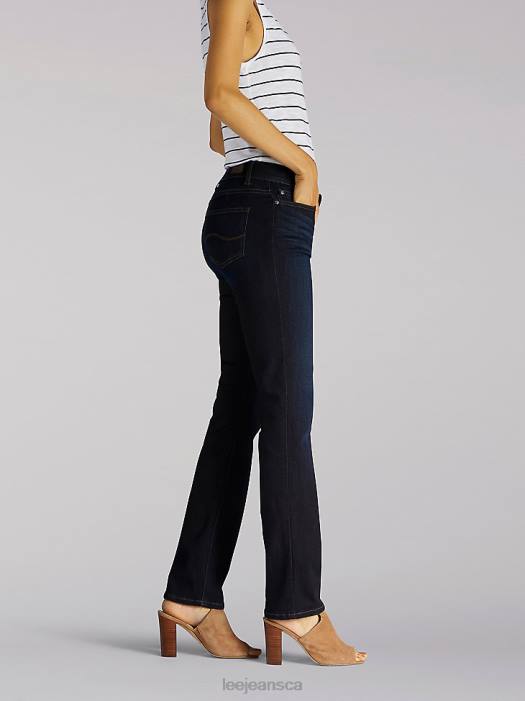 Lee Women Ultra Lux with Flex Motion Regular Fit Straight Leg Jean (Petite) Niagara Clothing 480T99 - Image 2