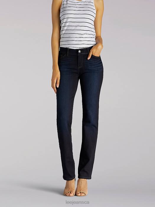 Lee Women Ultra Lux with Flex Motion Regular Fit Straight Leg Jean (Petite) Niagara Clothing 480T99 - Image 1