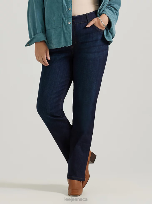 Lee Women Ultra Lux with Flex Motion Regular Fit Straight Leg Jean (Plus) Niagara Clothing 480T76 - Image 4