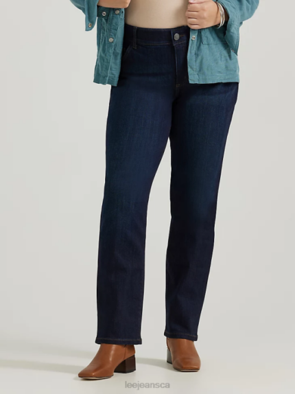 Lee Women Ultra Lux with Flex Motion Regular Fit Straight Leg Jean (Plus) Niagara Clothing 480T76