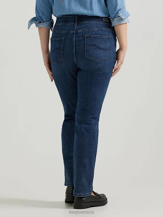 Lee Women Ultra Lux with Flex Motion Regular Fit Straight Leg Jean (Plus) Royal Chakra Clothing 480T78 - Image 3
