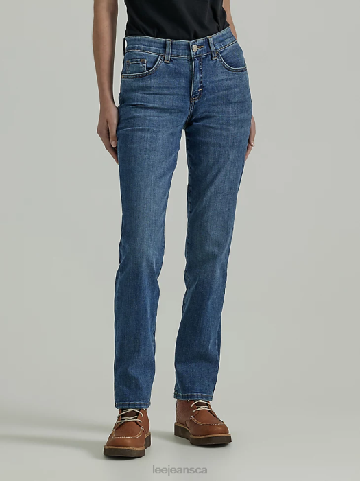 Lee Women Ultra Lux with Flex Motion Regular Fit Straight Leg Jean Seattle Clothing 480T68 - Image 1