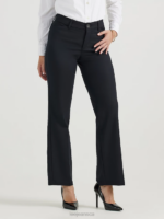 Lee Women Ultra Lux with Flex Motion Regular Fit Trouser Pant Black Clothing 480T182