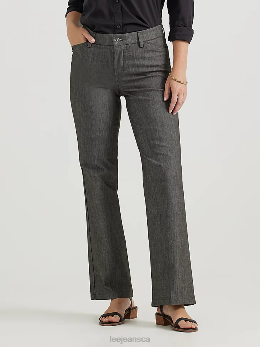 Lee Women Ultra Lux with Flex Motion Regular Fit Trouser Pant Carbon Rinse Clothing 480T184 - Image 1