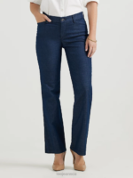 Lee Women Ultra Lux with Flex Motion Regular Fit Trouser Pant Indigo Rinse Clothing 480T185