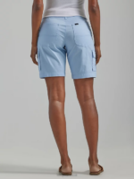Lee Women Ultra Lux with Flex-to-Go Relaxed Cargo Bermuda Blue Sky Clothing 480T255 - Image 2