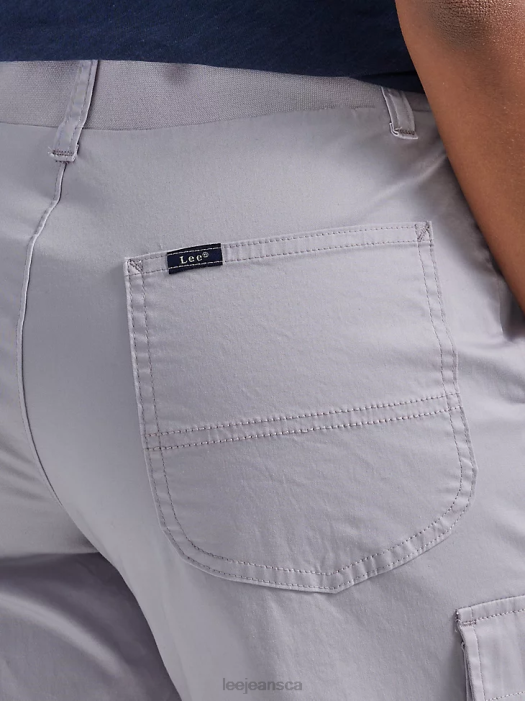 Lee Women Ultra Lux with Flex-to-Go Relaxed Cargo Bermuda Deep Fog Clothing 480T257 - Image 5