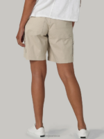 Lee Women Ultra Lux with Flex-to-Go Relaxed Cargo Bermuda Pioneer Beige Clothing 480T253 - Image 2