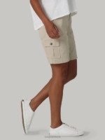Lee Women Ultra Lux with Flex-to-Go Relaxed Cargo Bermuda Pioneer Beige Clothing 480T253 - Image 3