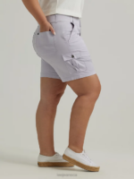 Lee Women Ultra Lux with Flex-to-Go Relaxed Cargo Bermuda (Plus) Deep Fog Clothing 480T268 - Image 3