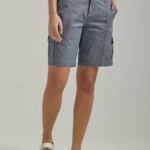 Lee Women Ultra Lux with Flex-to-Go Relaxed Cargo Bermuda Tech Grey Clothing 480T258