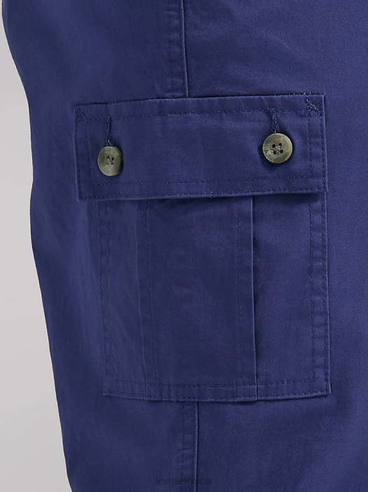 Lee Women Ultra Lux with Flex-To-Go Relaxed Cargo Capri (Plus) Medieval Blue Clothing 480T449 - Image 4
