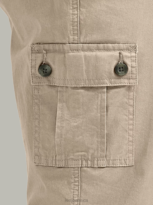 Lee Women Ultra Lux with Flex-To-Go Relaxed Cargo Capri (Plus) Pioneer Beige Clothing 480T447 - Image 4