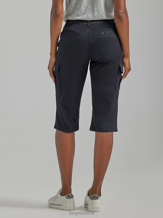 Lee Women Ultra Lux with Flex-to-Go Relaxed Cargo Skimmer Black Clothing 480T430 - Image 2