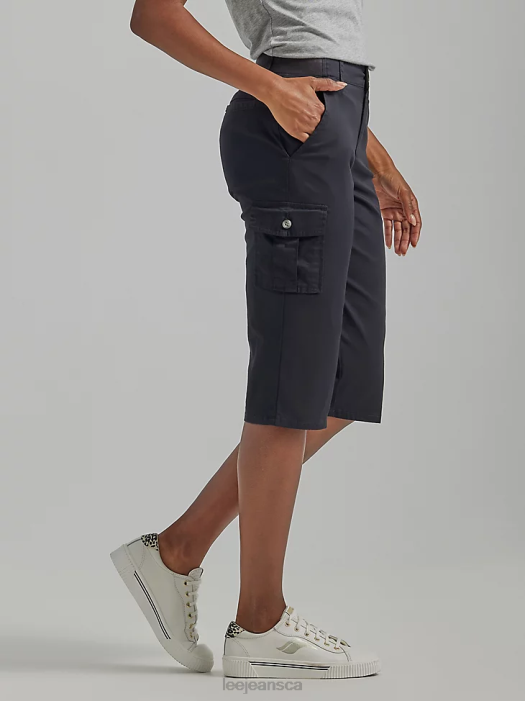 Lee Women Ultra Lux with Flex-to-Go Relaxed Cargo Skimmer Black Clothing 480T430 - Image 3