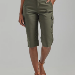 Lee Women Ultra Lux with Flex-to-Go Relaxed Cargo Skimmer Frontier Olive Clothing 480T428