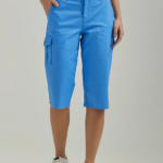 Lee Women Ultra Lux with Flex-to-Go Relaxed Cargo Skimmer New Blue Clothing 480T426