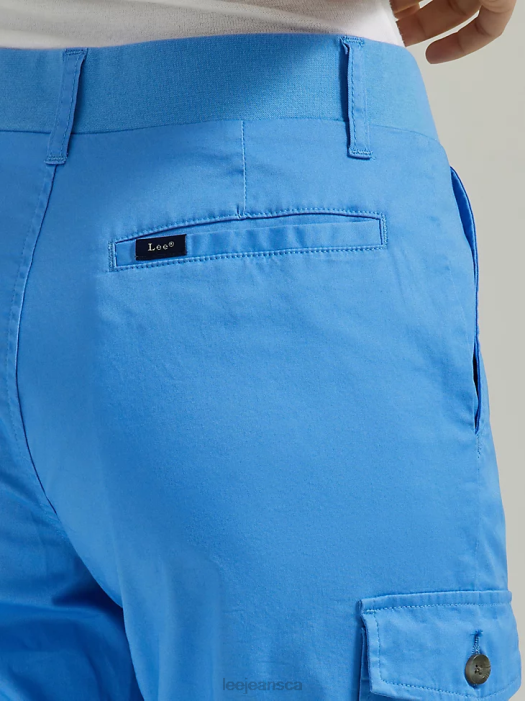 Lee Women Ultra Lux with Flex-to-Go Relaxed Cargo Skimmer New Blue Clothing 480T426 - Image 5