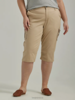 Lee Women Ultra Lux with Flex-to-Go Relaxed Cargo Skimmer (Plus) Macrame Clothing 480T444