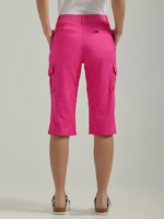 Lee Women Ultra Lux with Flex-to-Go Relaxed Cargo Skimmer Roxie Pink Clothing 480T424 - Image 2