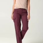 Lee Women Ultra Lux with Flex-to-Go Seamed Cargo Straight Leg Pant Boysenberry Clothing 480T231