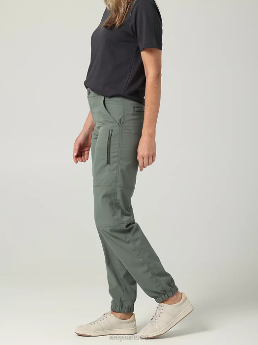Lee Women Ultra Lux with Flex-to-Go Single Pocket Cargo Jogger Pant Fort Green Clothing 480T235 - Image 4