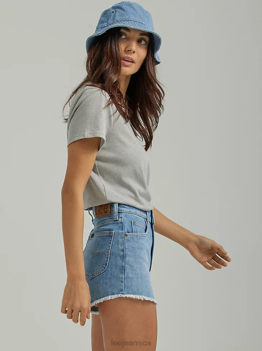 Lee Women Vintage Modern High Rise Cut Off Shorty Short Morning Night Clothing 480T335 - Image 3