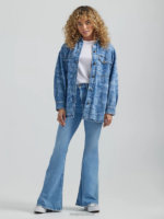 Lee Women Vintage Modern High Rise Ever Fit Flare Jean Rushing In Light Clothing 480T143 - Image 7