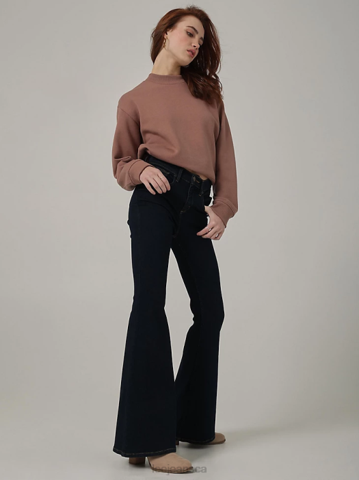Lee Women Vintage Modern High Rise Ever Fit Flare Jean Winter Night Clothing 480T145 - Image 4